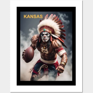 Chief playing football Posters and Art